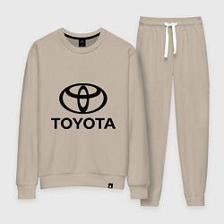 Костюм хлопковый женский Toyota Logo, цвет: миндальный