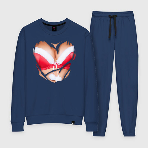 Женский костюм Новогодний бюст / Тёмно-синий – фото 1