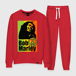 Костюм хлопковый женский Bob Marley: Jamaica, цвет: красный