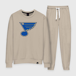 Костюм хлопковый женский St Louis Blues, цвет: миндальный