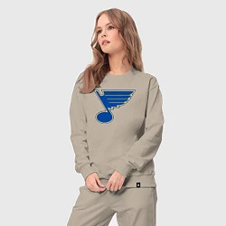 Костюм хлопковый женский St Louis Blues, цвет: миндальный — фото 2