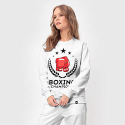 Костюм хлопковый женский Boxing Champions, цвет: белый — фото 2