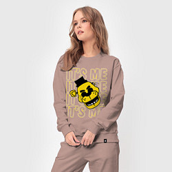 Костюм хлопковый женский It's me Freddy, цвет: пыльно-розовый — фото 2