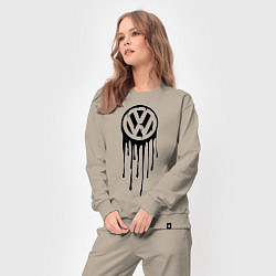 Костюм хлопковый женский Volkswagen, цвет: миндальный — фото 2