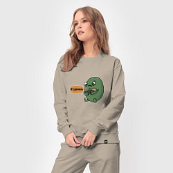 Костюм хлопковый женский Я сделяль, цвет: миндальный — фото 2