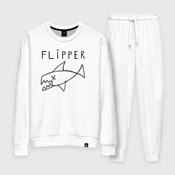 Костюм хлопковый женский Flipper, цвет: белый