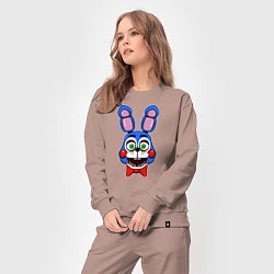 Костюм хлопковый женский Toy Bonnie FNAF, цвет: пыльно-розовый — фото 2