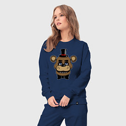 Костюм хлопковый женский Freddy FNAF, цвет: тёмно-синий — фото 2