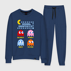 Костюм хлопковый женский Pac-Man: Usual Suspects, цвет: тёмно-синий