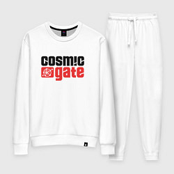 Костюм хлопковый женский Cosmic Gate, цвет: белый