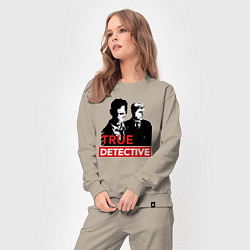 Костюм хлопковый женский True Detective, цвет: миндальный — фото 2