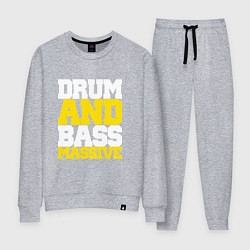 Костюм хлопковый женский DRUM AND BASS MASSIVE, цвет: меланж