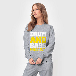 Костюм хлопковый женский DRUM AND BASS MASSIVE, цвет: меланж — фото 2