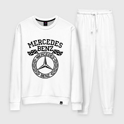 Костюм хлопковый женский Mercedes Benz, цвет: белый