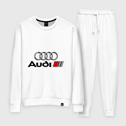 Костюм хлопковый женский Audi, цвет: белый