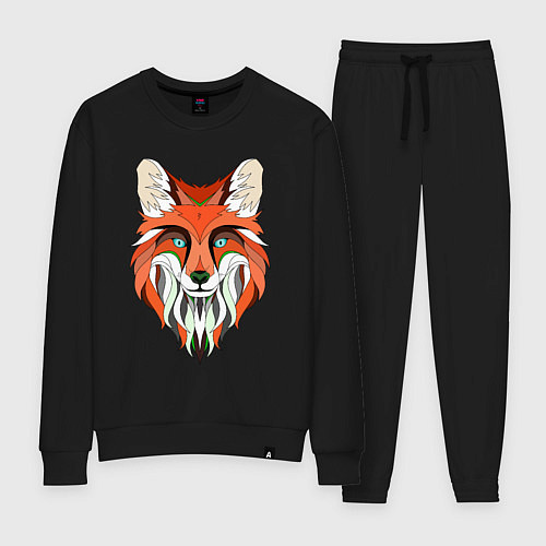 Женский костюм Дизайнерская лиса / Черный – фото 1