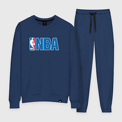 Костюм хлопковый женский NBA, цвет: тёмно-синий