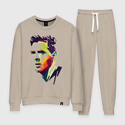 Костюм хлопковый женский Lionel Messi: fun-art, цвет: миндальный