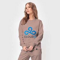 Костюм хлопковый женский Cloud9, цвет: пыльно-розовый — фото 2