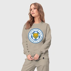 Костюм хлопковый женский Leicester City FC, цвет: миндальный — фото 2