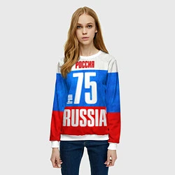 Свитшот женский Russia: from 75, цвет: 3D-белый — фото 2