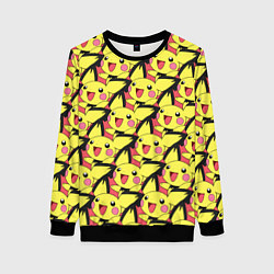 Свитшот женский Pikachu, цвет: 3D-черный