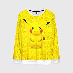 Свитшот женский Pikachu, цвет: 3D-белый