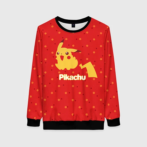 Женский свитшот Pikachu / 3D-Черный – фото 1