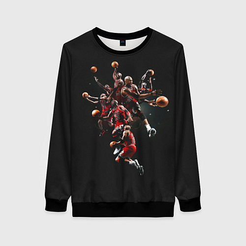 Женский свитшот Michael Jordan Style / 3D-Черный – фото 1