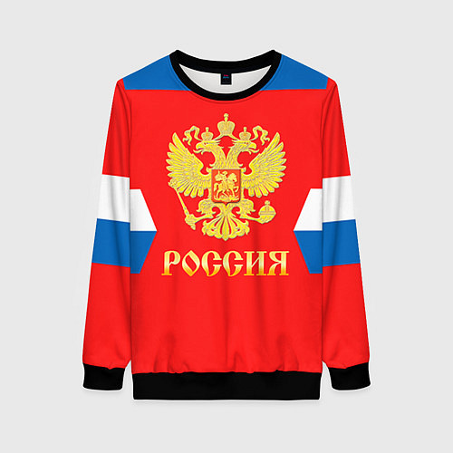 Женский свитшот Сборная РФ: #91 TARASENKO / 3D-Черный – фото 1