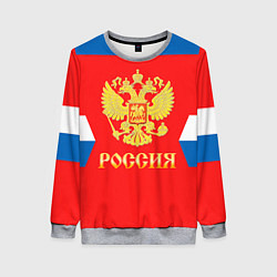 Свитшот женский Сборная РФ: #8 OVECHKIN, цвет: 3D-меланж