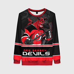 Свитшот женский New Jersey Devils, цвет: 3D-красный