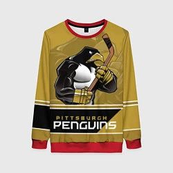 Свитшот женский Pittsburgh Penguins, цвет: 3D-красный
