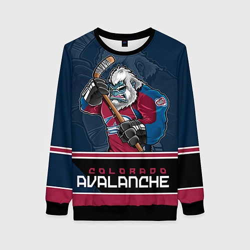 Женский свитшот Colorado Avalanche / 3D-Черный – фото 1