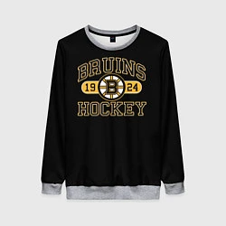 Свитшот женский Boston Bruins: Est.1924, цвет: 3D-меланж