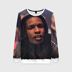 Свитшот женский ASAP Rocky: Black Hip-Hop, цвет: 3D-белый