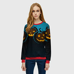 Свитшот женский Halloween3, цвет: 3D-красный — фото 2