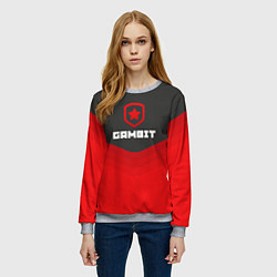 Свитшот женский Gambit Gaming Uniform, цвет: 3D-меланж — фото 2