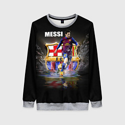 Свитшот женский Messi FCB, цвет: 3D-меланж