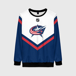 Свитшот женский NHL: Columbus Blue Jackets, цвет: 3D-черный