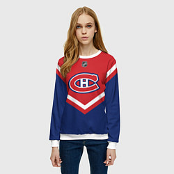Свитшот женский NHL: Montreal Canadiens, цвет: 3D-белый — фото 2
