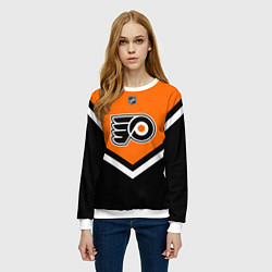 Свитшот женский NHL: Philadelphia Flyers, цвет: 3D-белый — фото 2