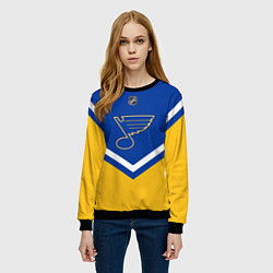 Свитшот женский NHL: St. Louis Blues, цвет: 3D-черный — фото 2