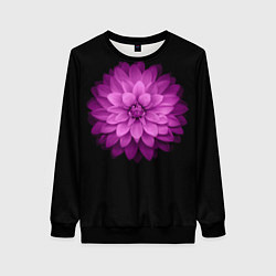 Свитшот женский Violet Flower, цвет: 3D-черный