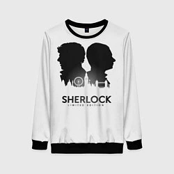 Свитшот женский Sherlock Edition, цвет: 3D-черный