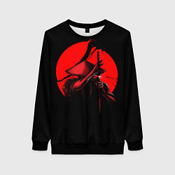 Свитшот женский Сила самурая, цвет: 3D-черный