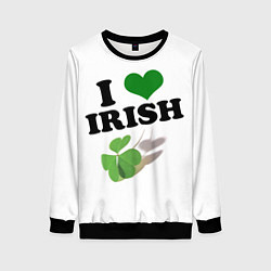 Женский свитшот Ireland, I love Irish