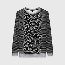 Свитшот женский Joy Division: Unknown Pleasures, цвет: 3D-меланж
