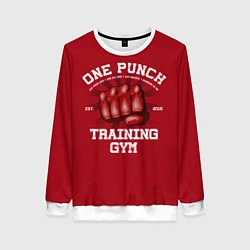 Свитшот женский One Punch Gym, цвет: 3D-белый