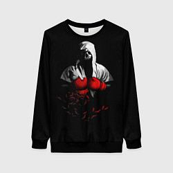 Свитшот женский Мертвый боксер, цвет: 3D-черный